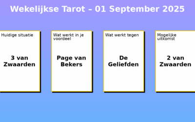 Wekelijkse Tarot – 01-09-2025