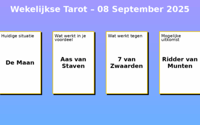 Wekelijkse Tarot – 08-09-2025